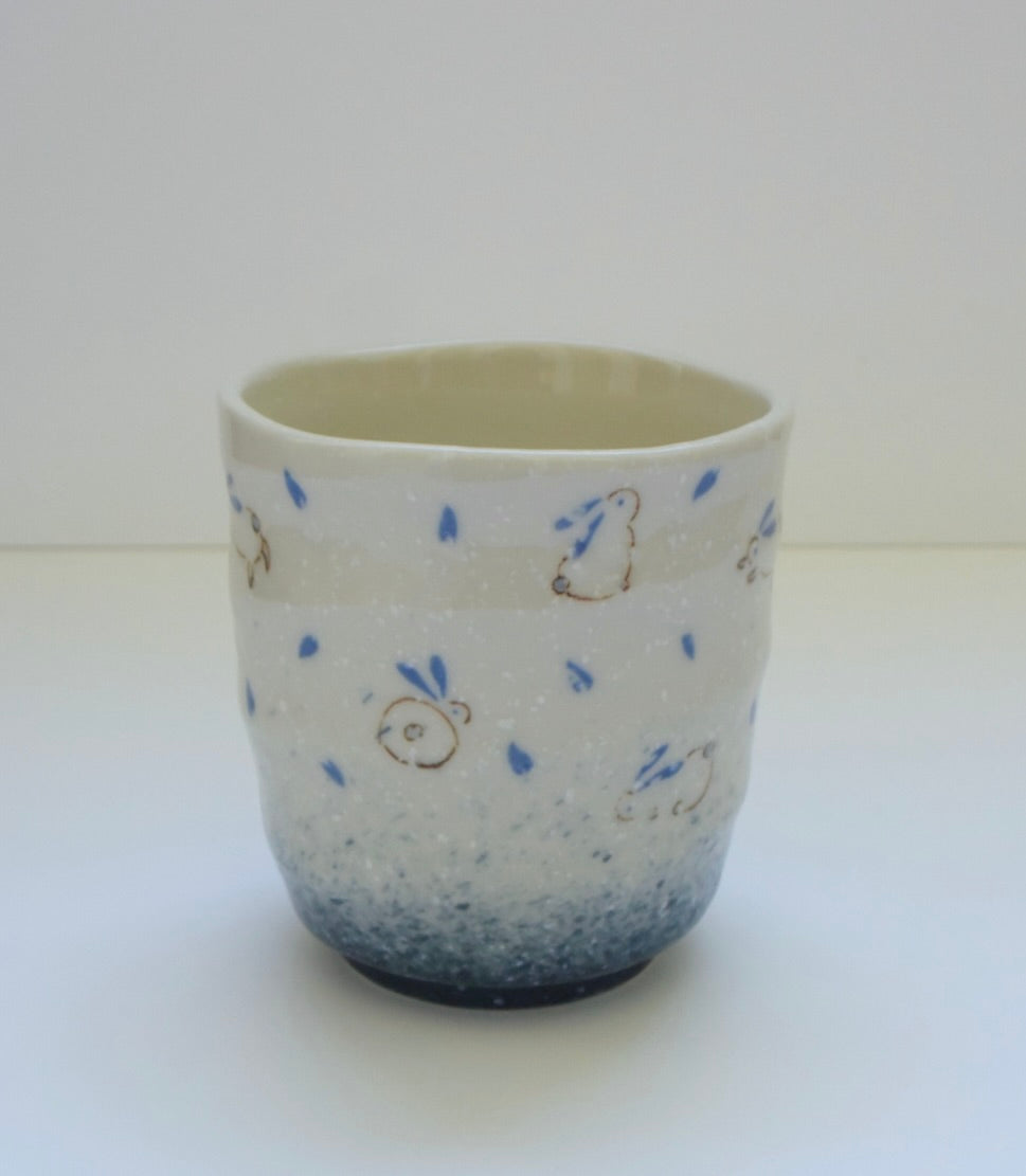 Blue Rabbit Tea Cup