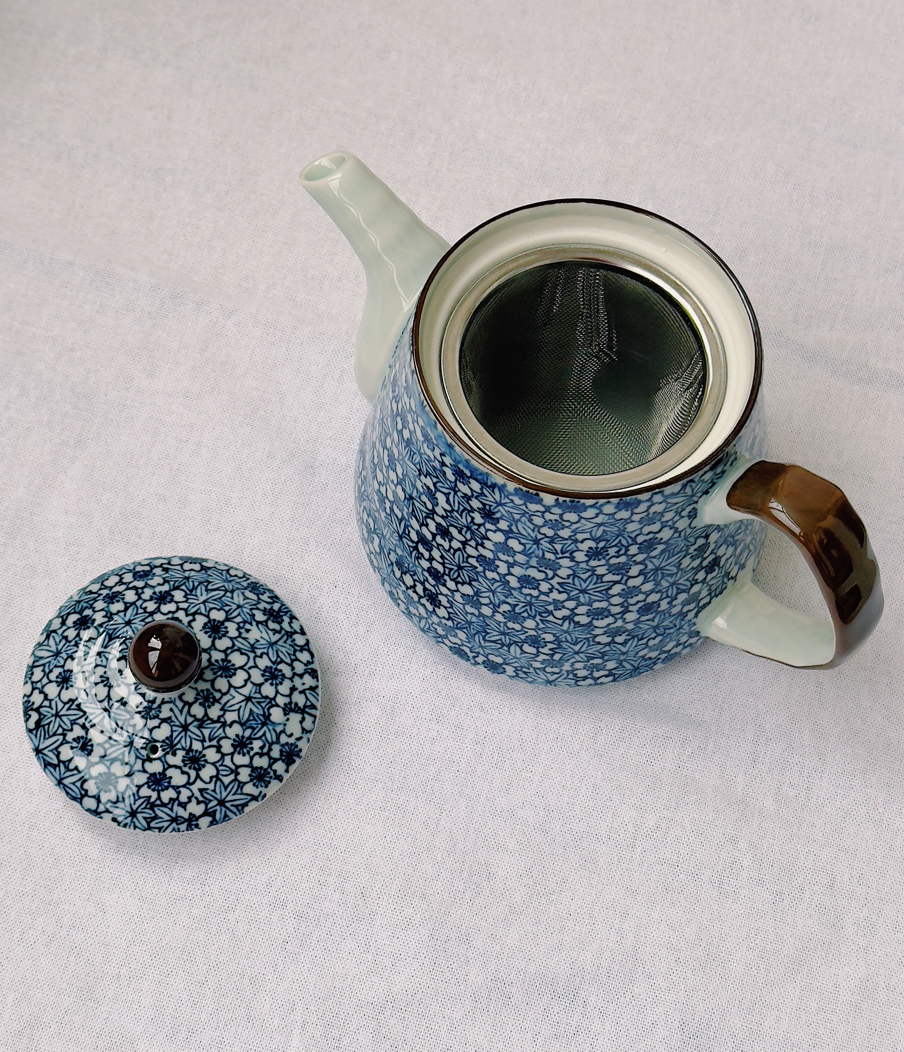 Blue Sakura Tea Pot